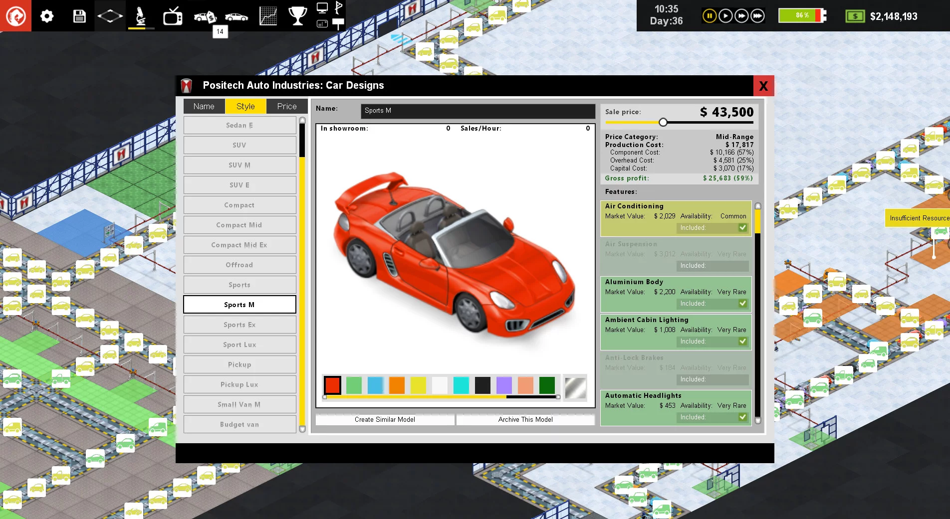 Изображение игры: Production Line : Car factory simulation