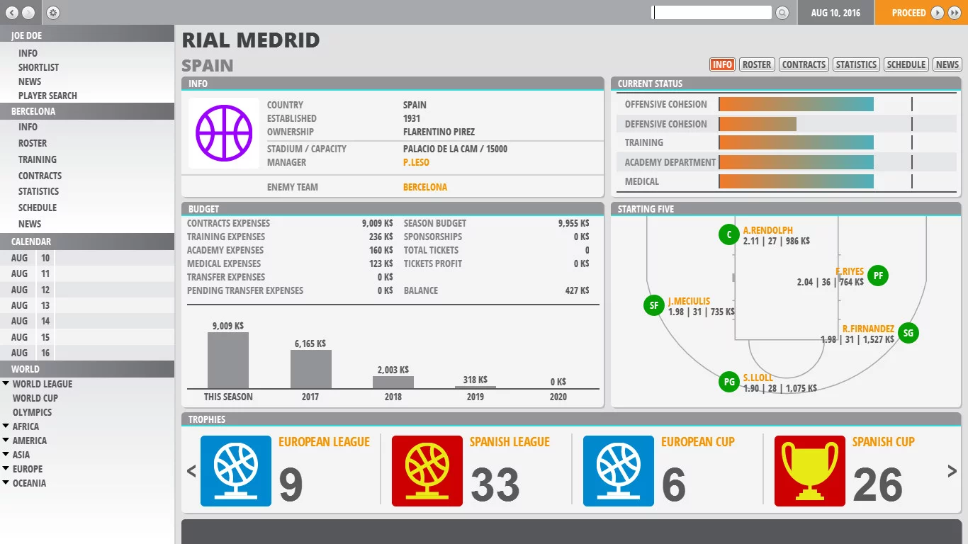 Изображение игры: World Basketball Manager 2