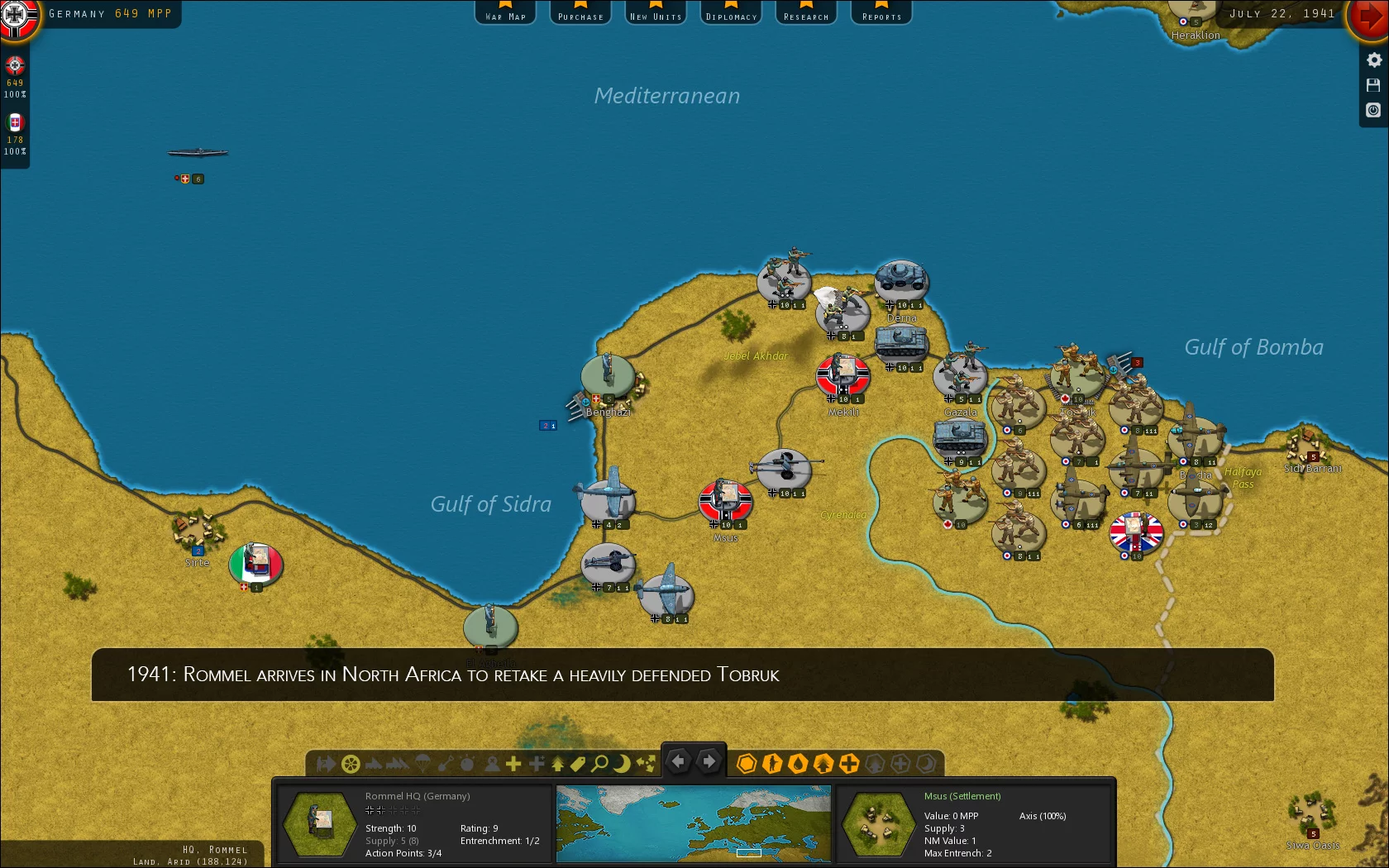 Изображение игры: Strategic Command WWII: War in Europe