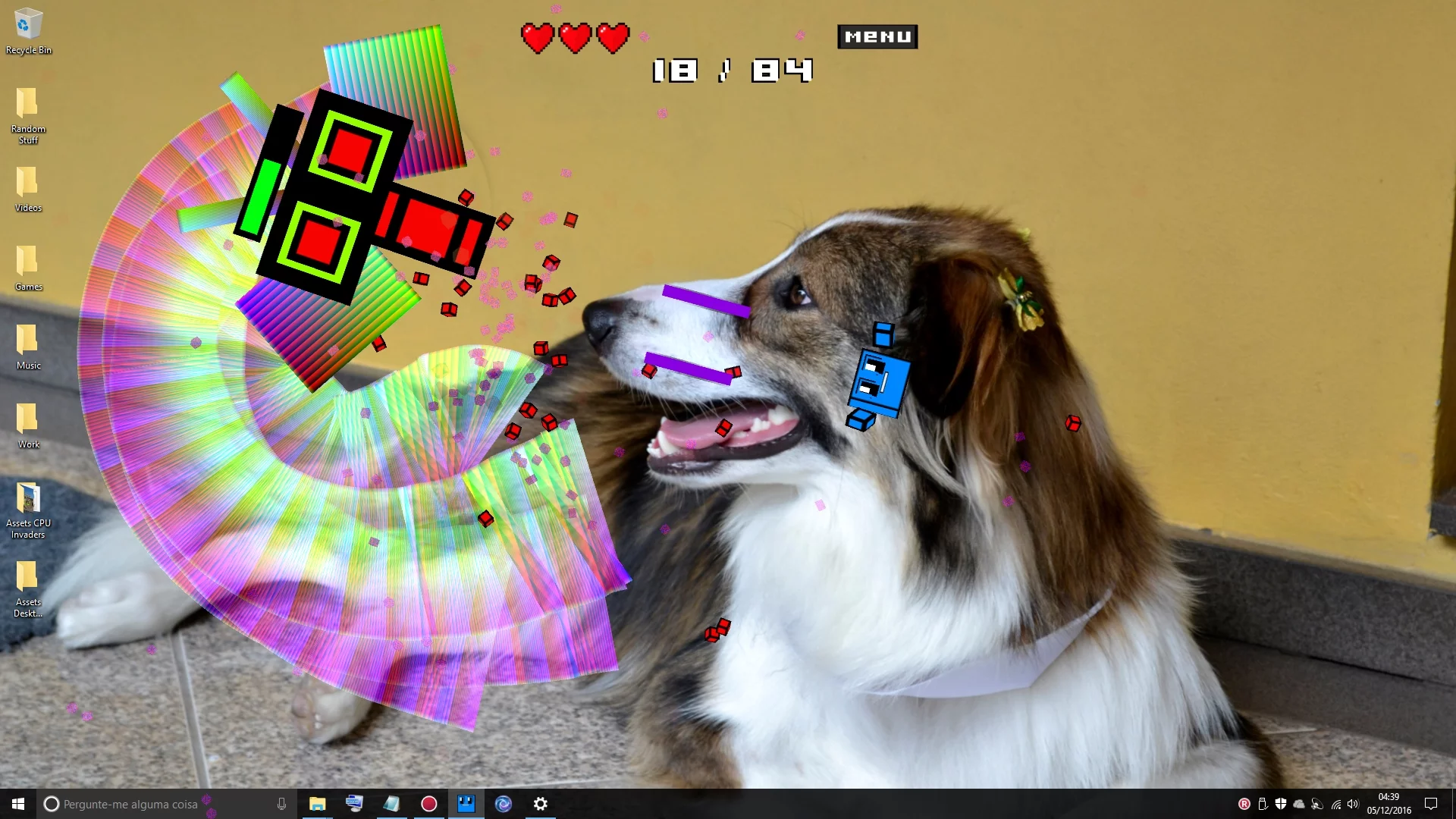 Изображение игры: CPU Invaders