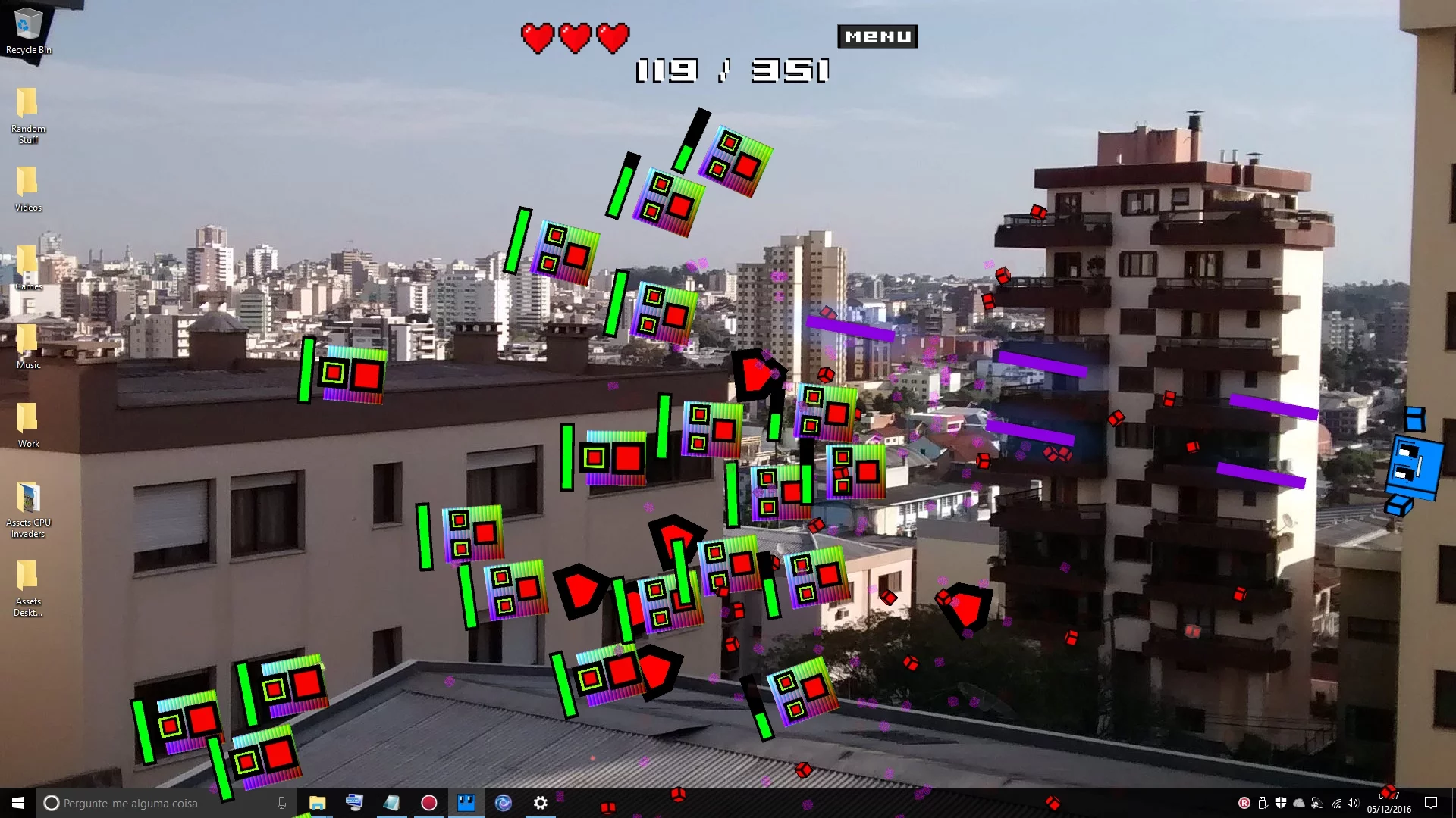 Изображение игры: CPU Invaders