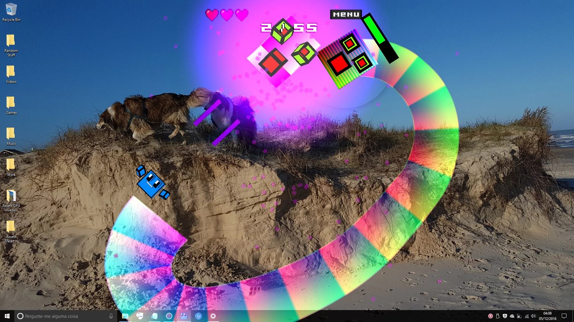 Изображение игры: CPU Invaders