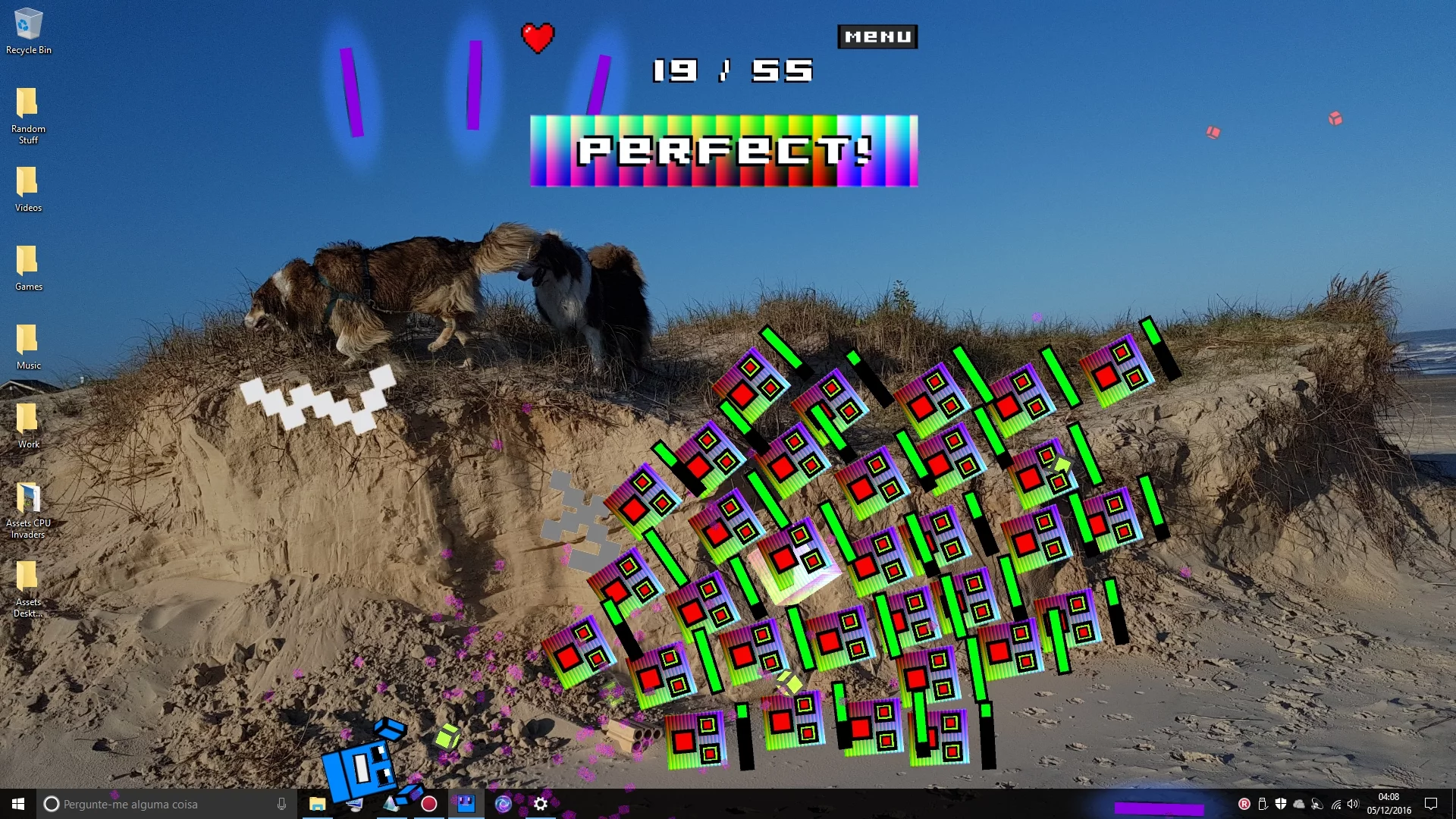 Изображение игры: CPU Invaders