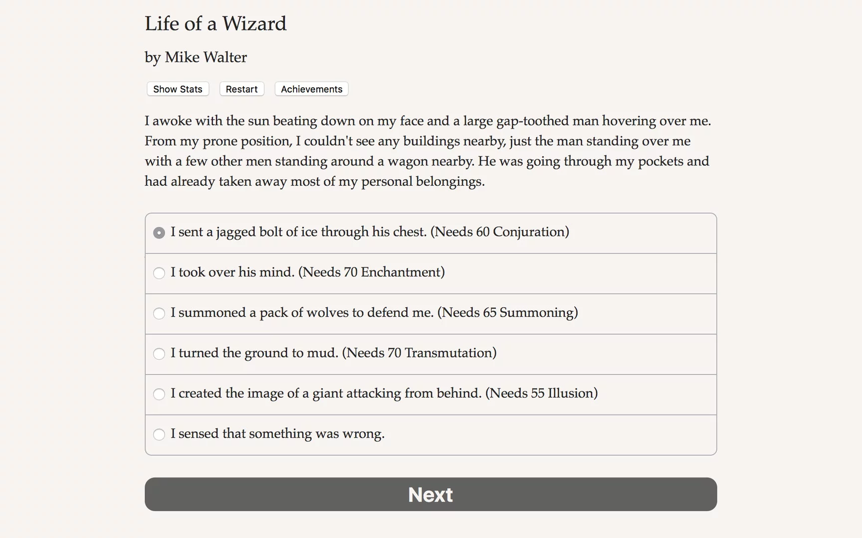 Изображение игры: Life of a Wizard