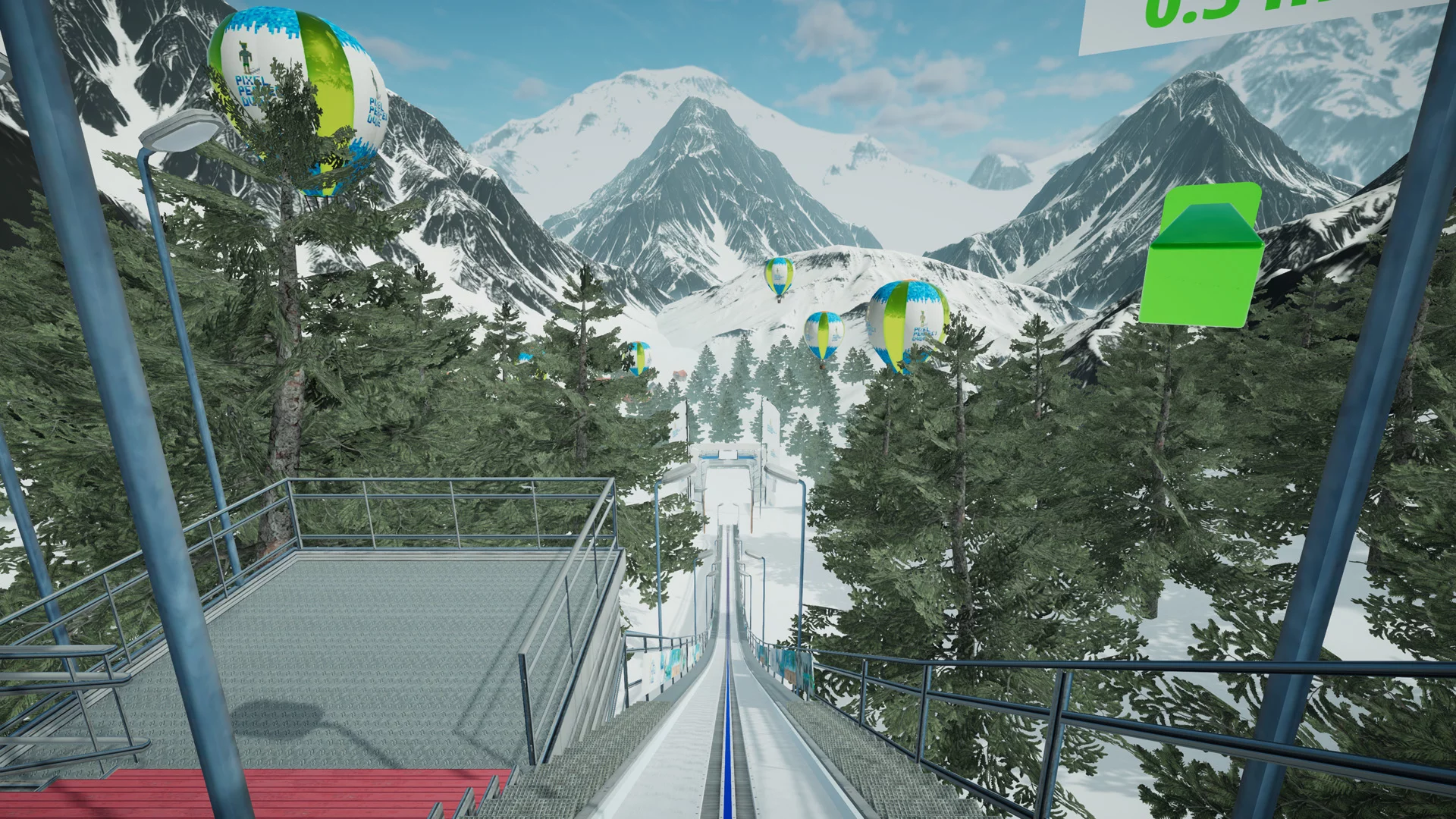Изображение игры: Ski Jump VR