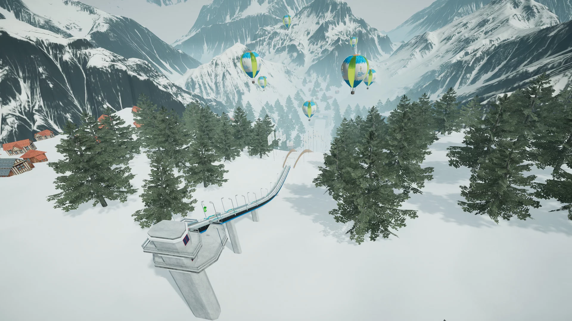 Изображение игры: Ski Jump VR