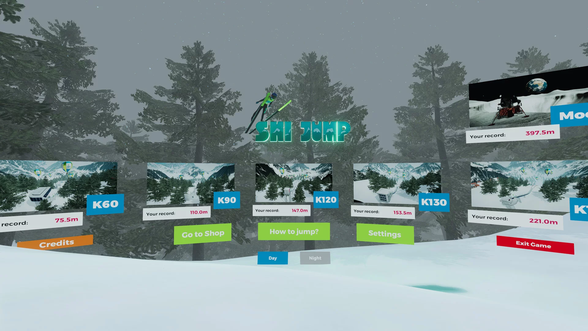 Изображение игры: Ski Jump VR