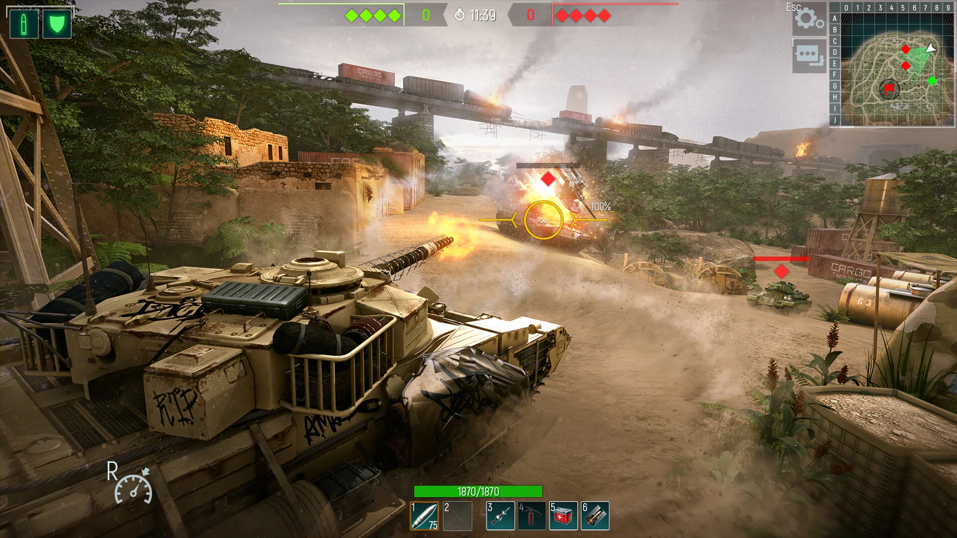 Изображение игры: Tank Force: Танки онлайн