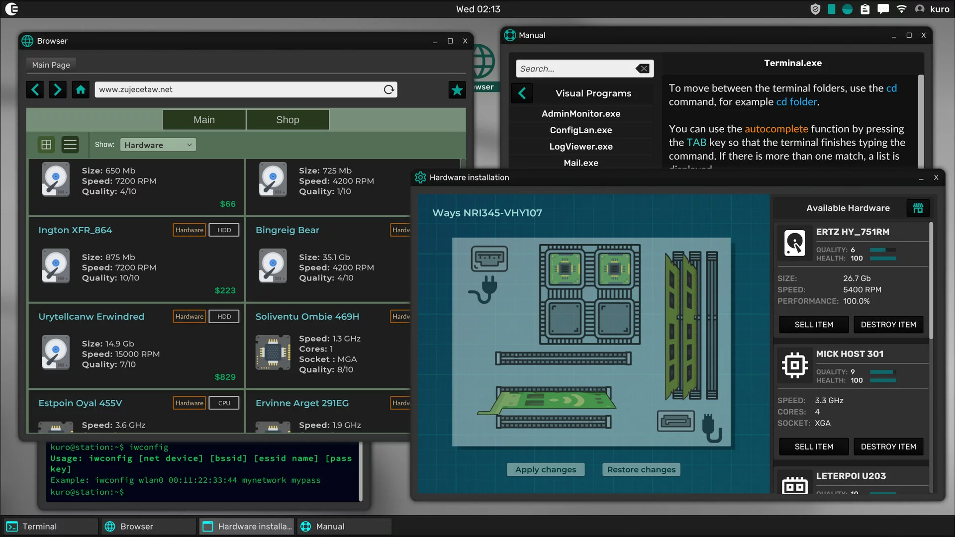 Изображение игры: Grey Hack