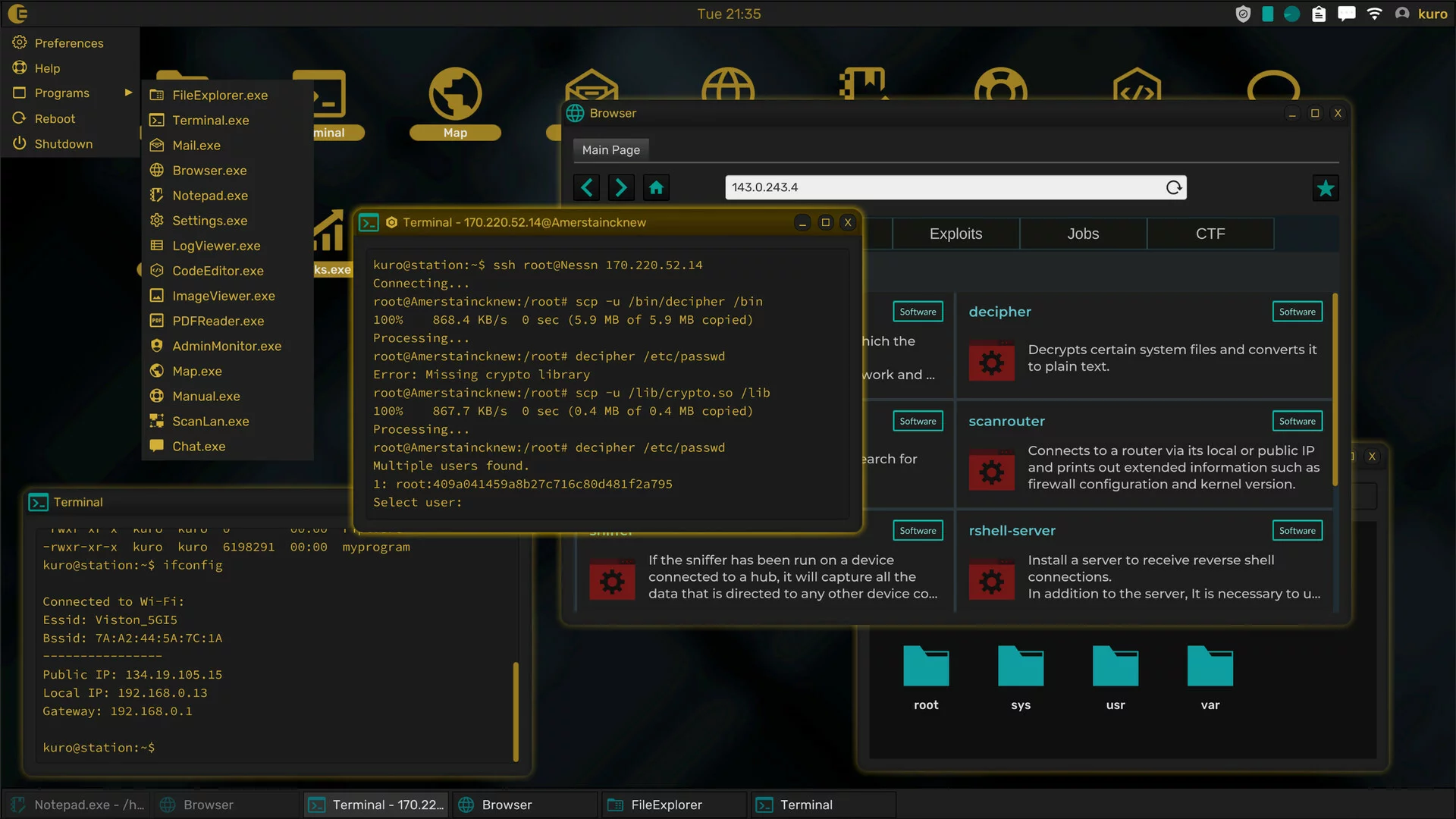 Изображение игры: Grey Hack