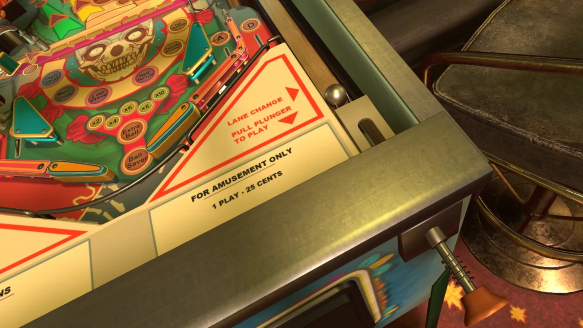 Изображение игры: Pinball Inside: A VR Arcade Game
