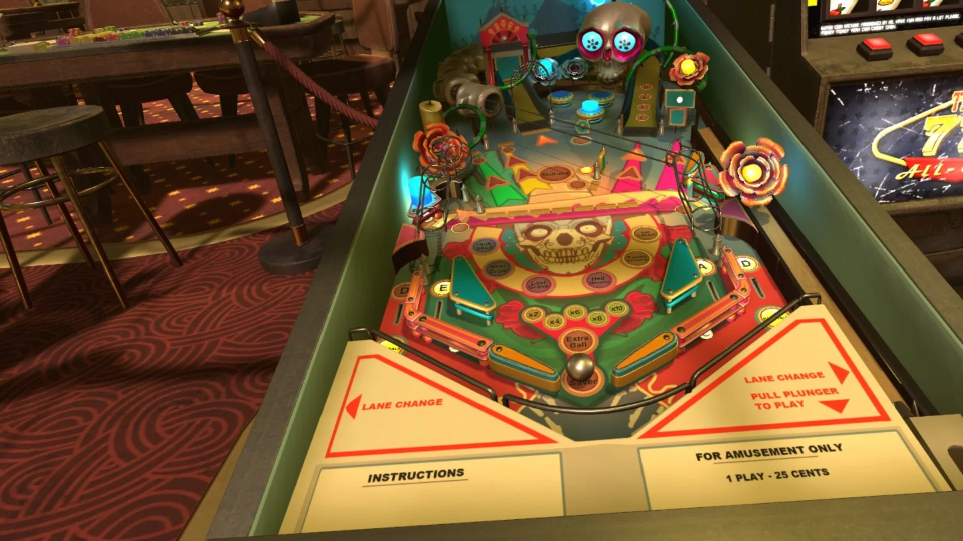 Изображение игры: Pinball Inside: A VR Arcade Game