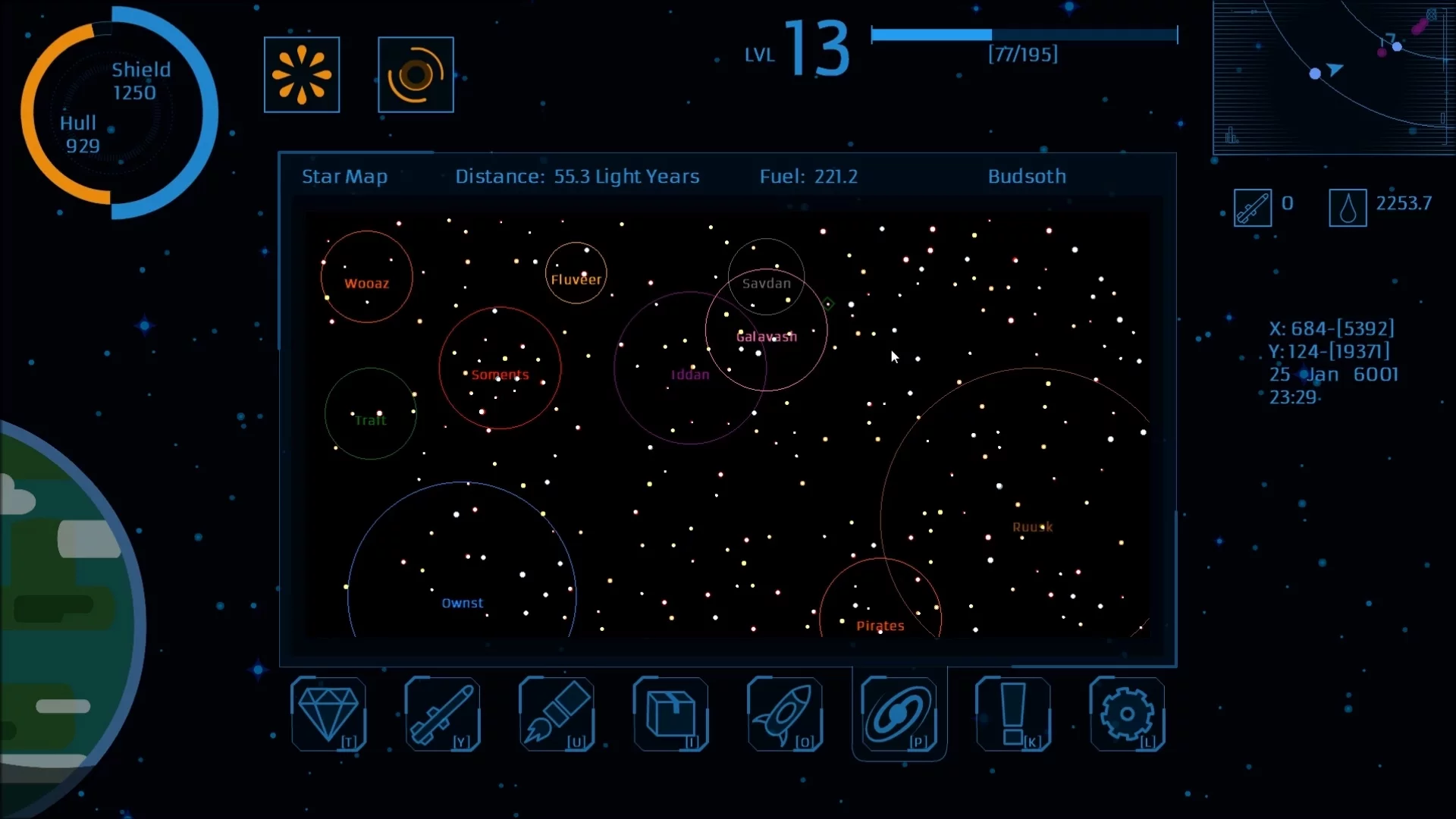 Изображение игры: SuperCluster: Void