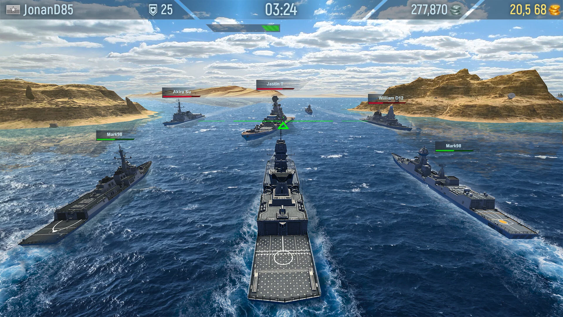 Изображение игры: Naval Armada: Морской бой, Боевые корабли