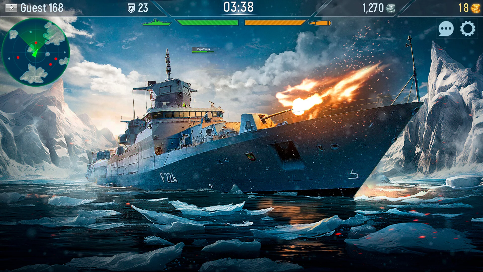 Изображение игры: Naval Armada: Морской бой, Боевые корабли