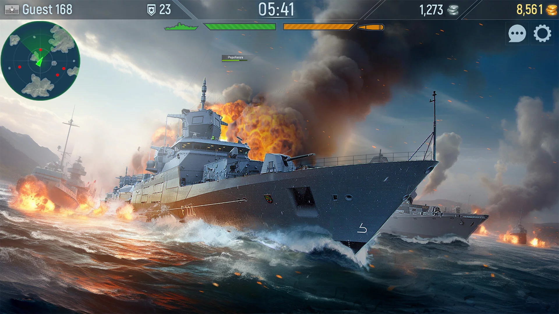Изображение игры: Naval Armada: Морской бой, Боевые корабли