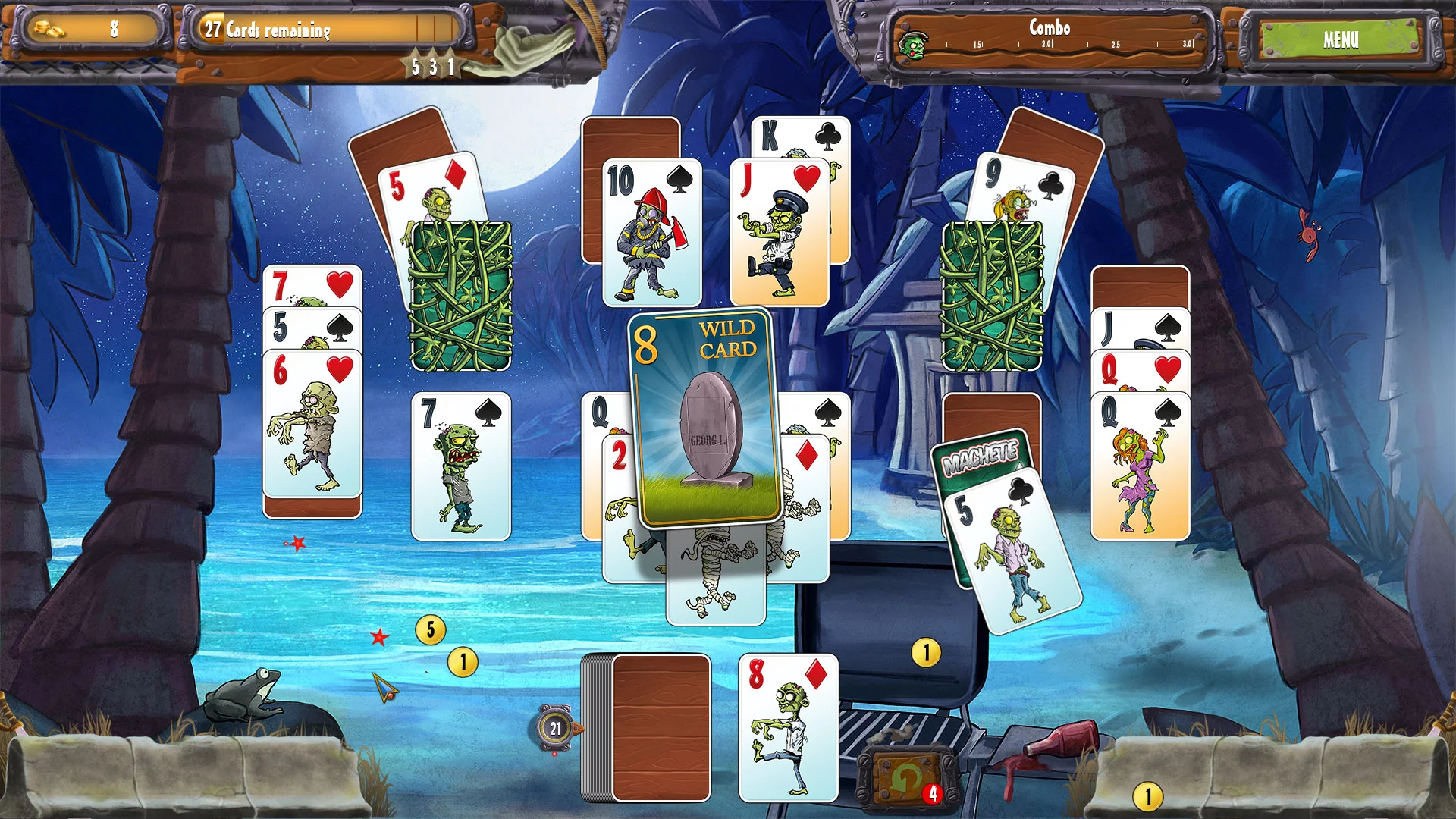 Изображение игры: Zombie Solitaire 2 Chapter 1