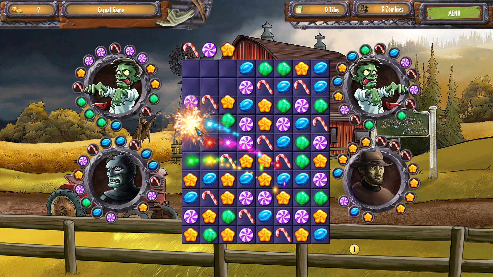 Изображение игры: Zombie Solitaire 2 Chapter 1