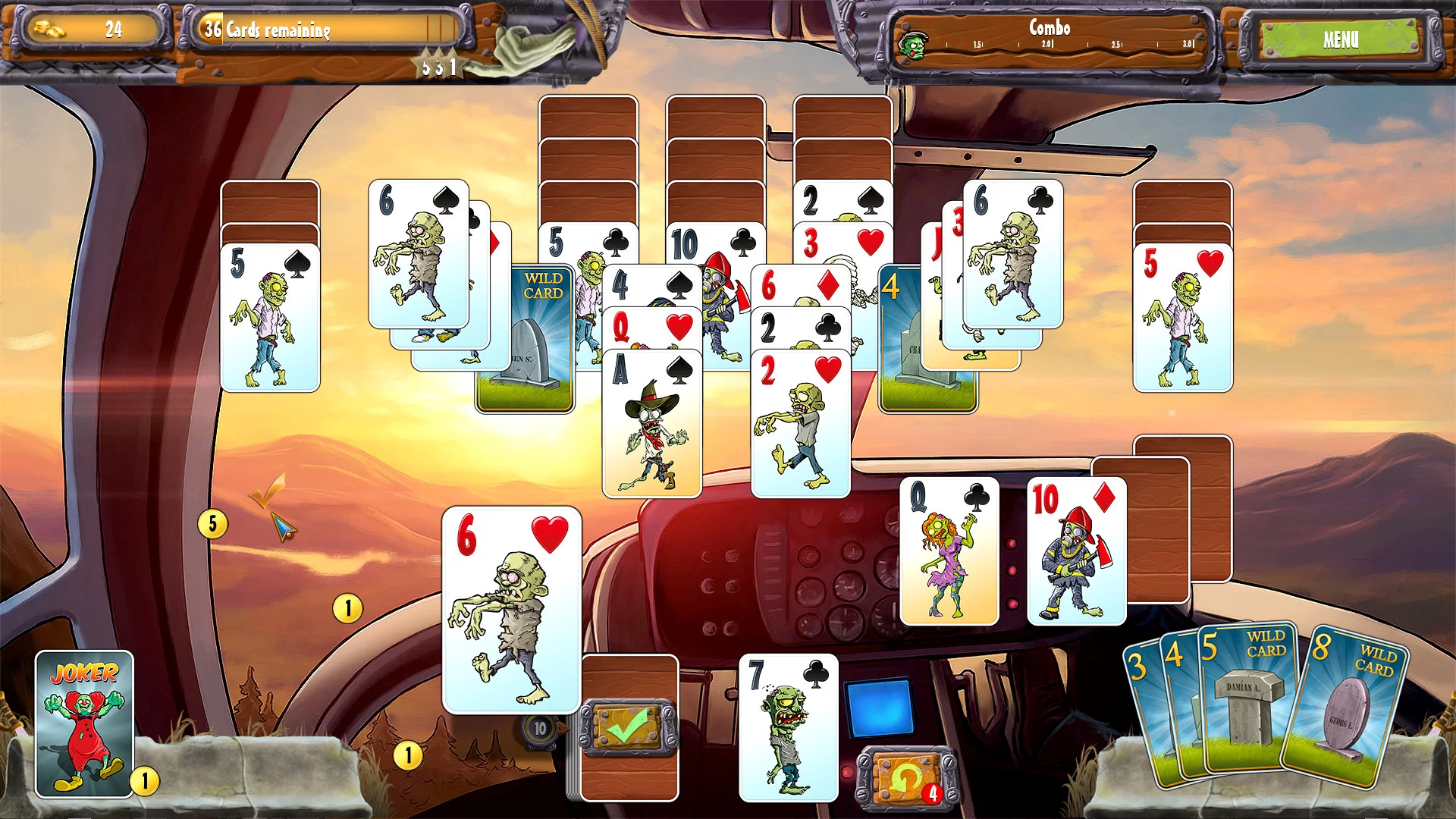 Изображение игры: Zombie Solitaire 2 Chapter 1