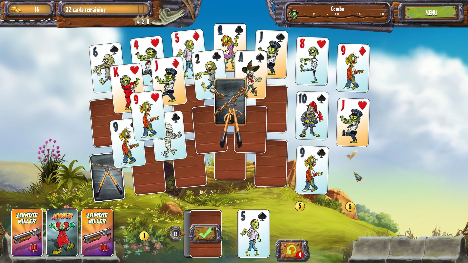 Изображение игры: Zombie Solitaire 2 Chapter 2
