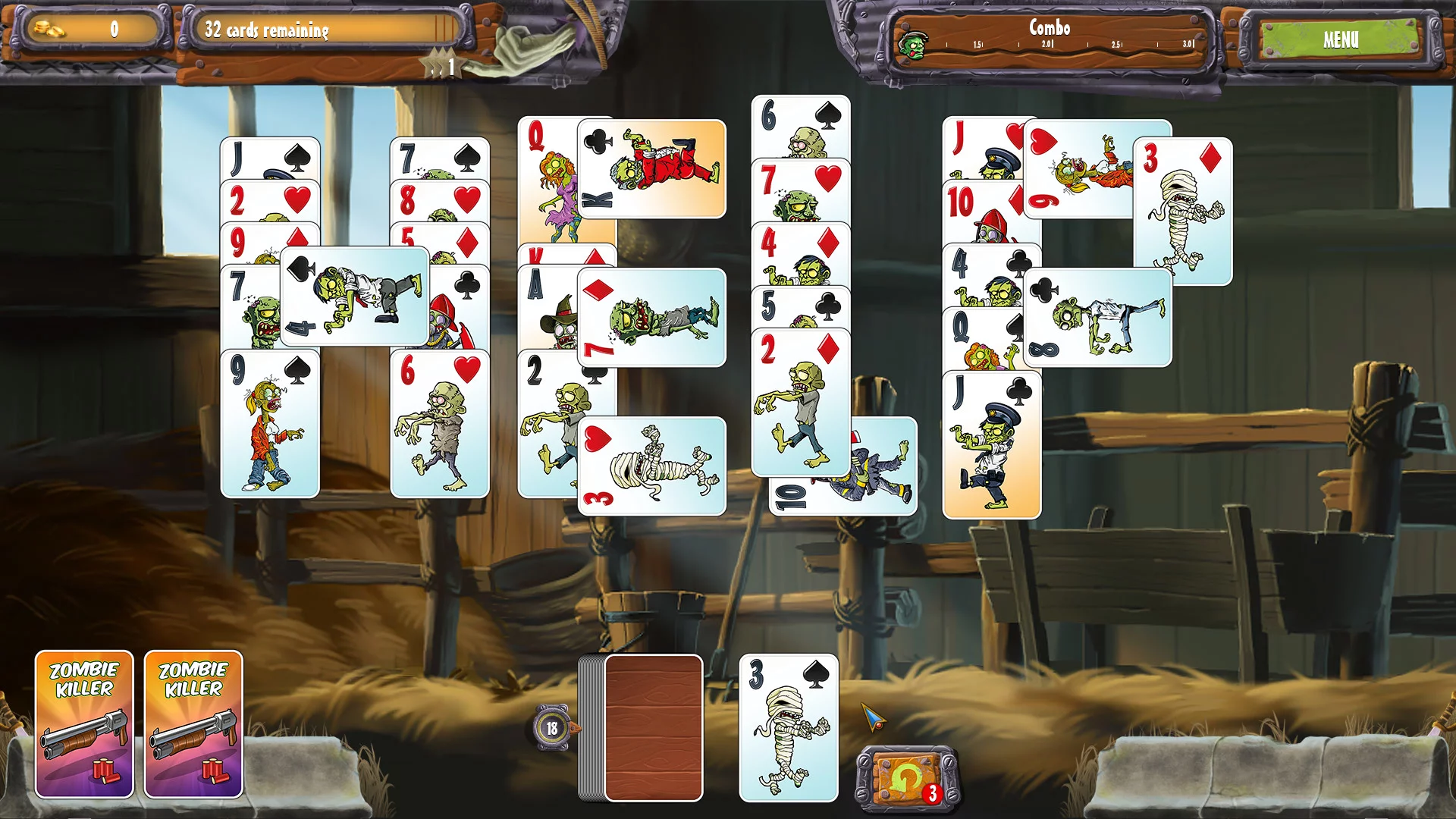 Изображение игры: Zombie Solitaire 2 Chapter 2