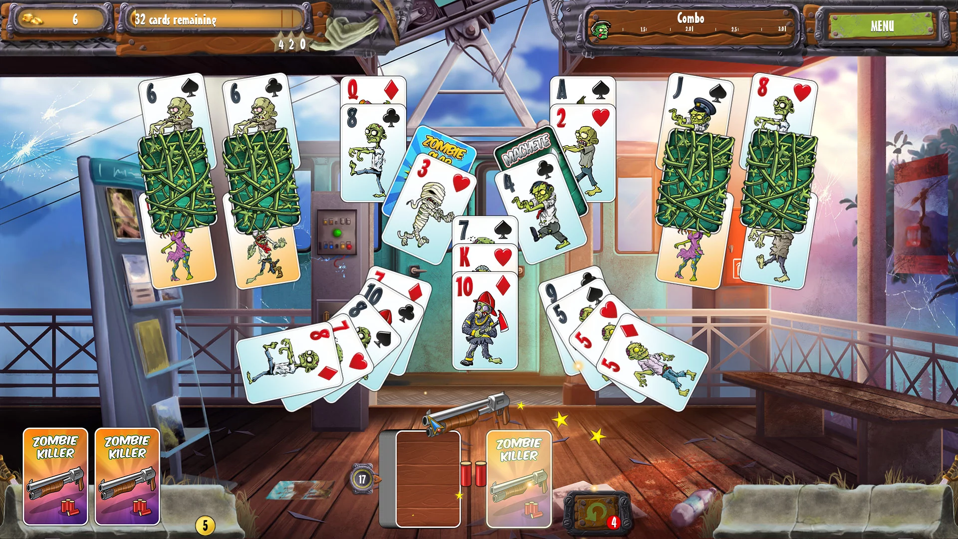 Изображение игры: Zombie Solitaire 2 Chapter 2