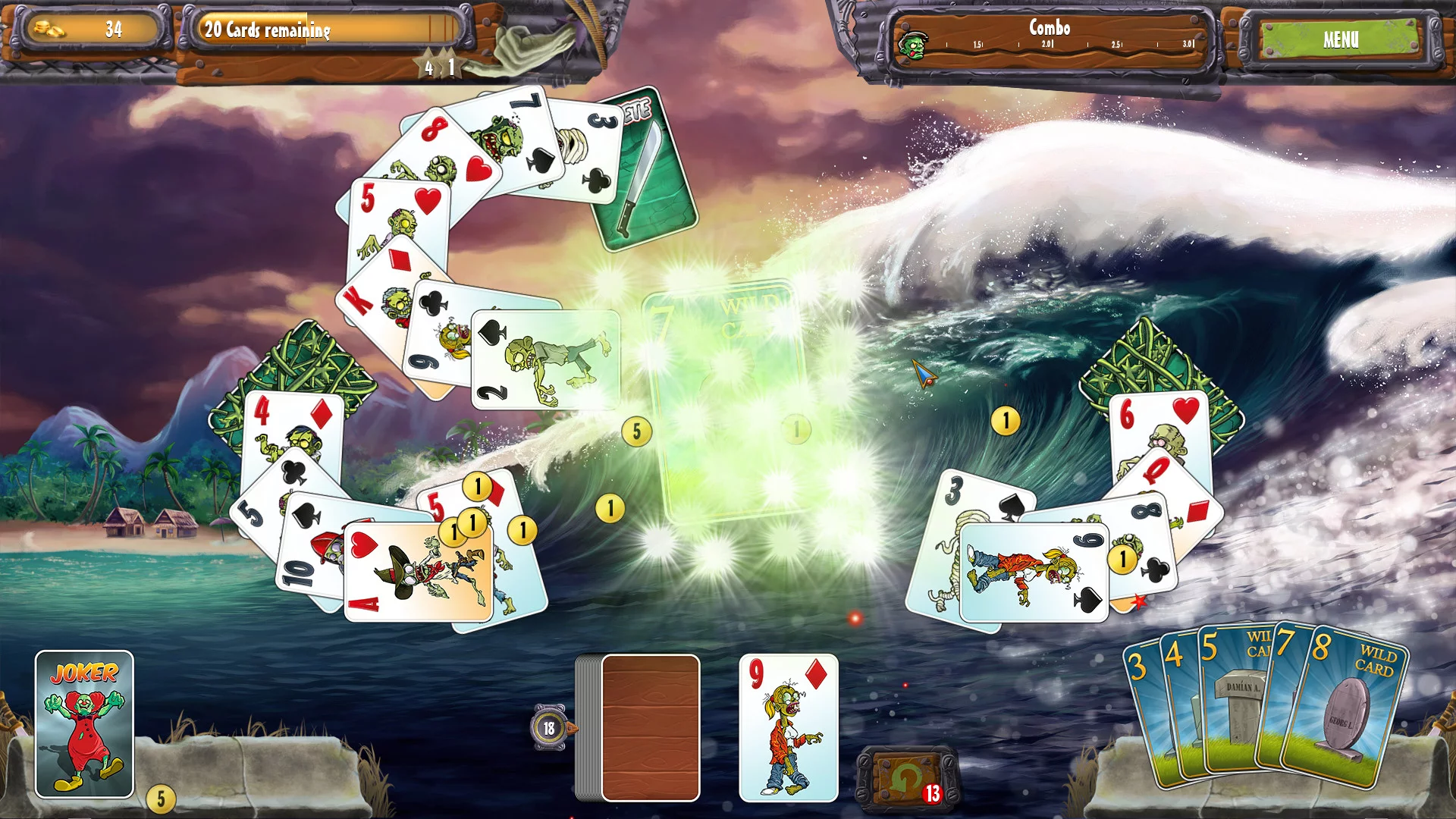 Изображение игры: Zombie Solitaire 2 Chapter 3