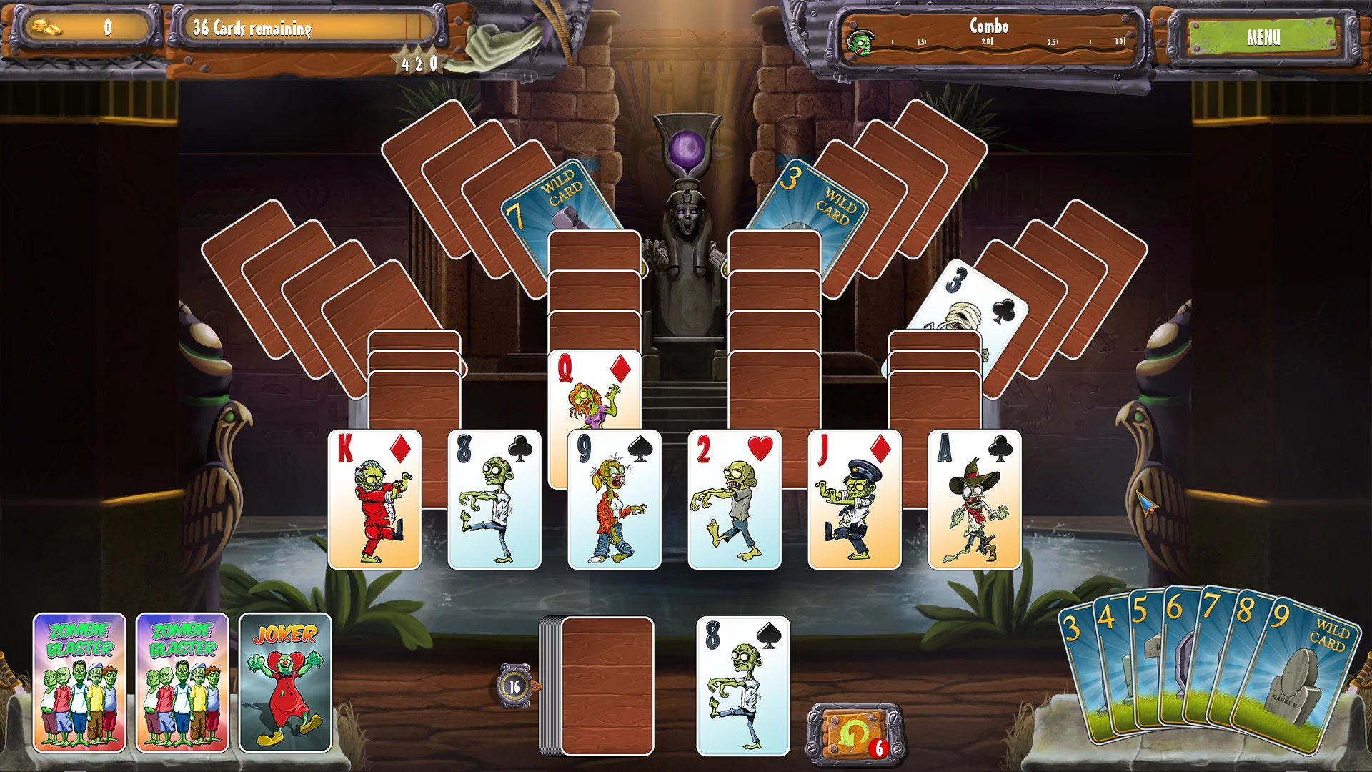Изображение игры: Zombie Solitaire 2 Chapter 3