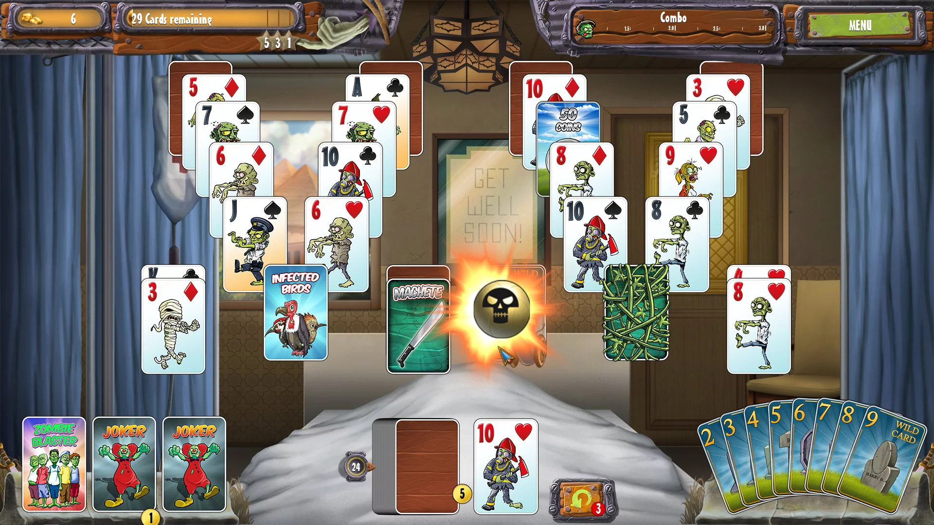 Изображение игры: Zombie Solitaire 2 Chapter 3