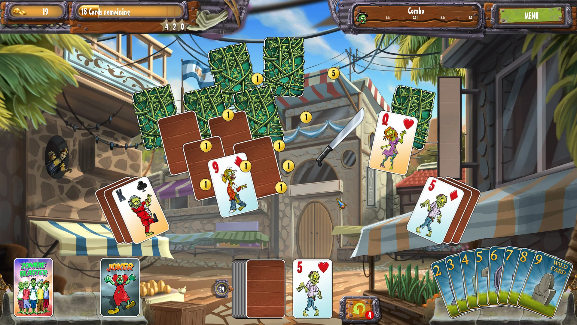 Изображение игры: Zombie Solitaire 2 Chapter 3