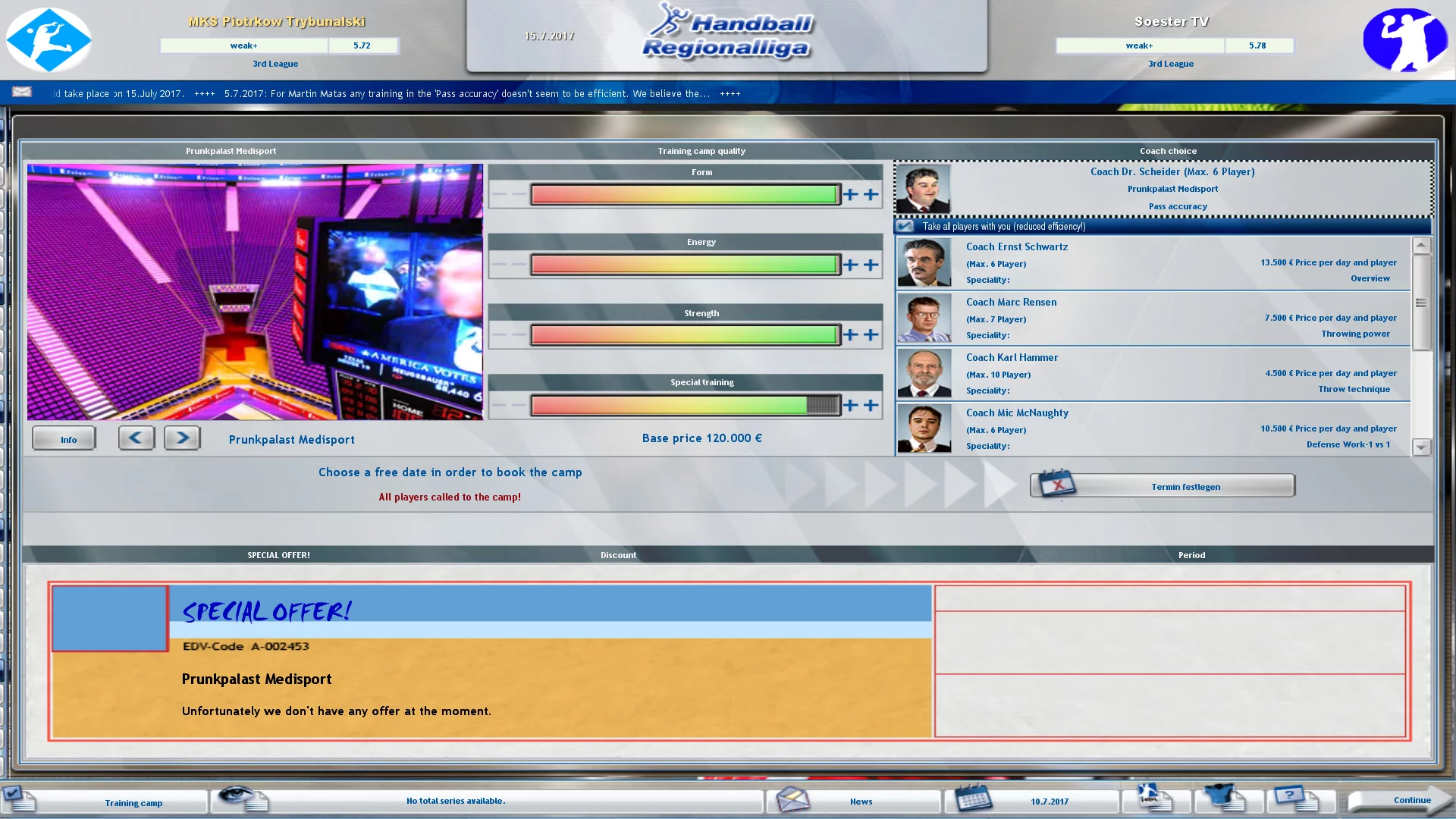 Изображение игры: Handball Manager - TEAM
