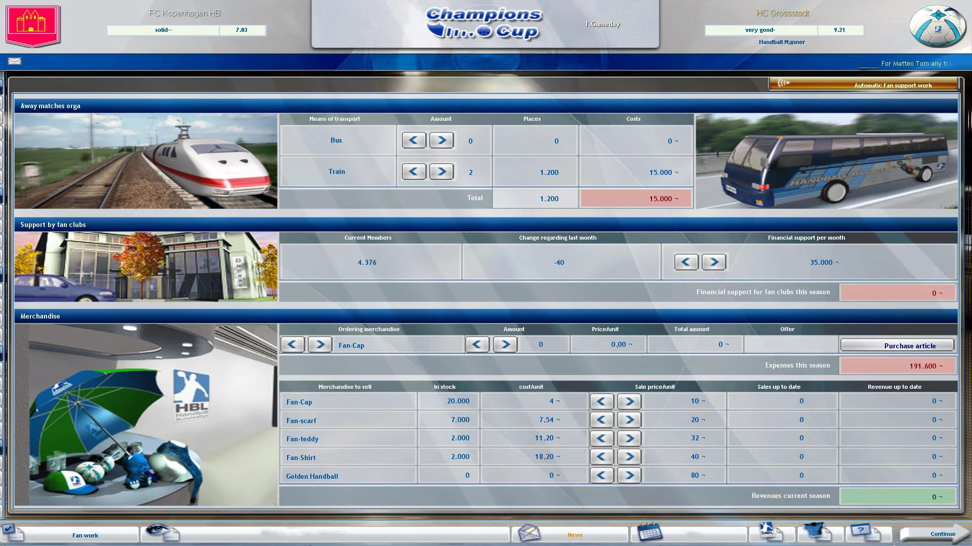 Изображение игры: Handball Manager - TEAM