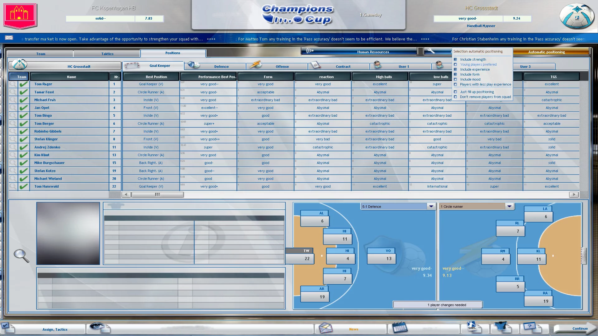 Изображение игры: Handball Manager - TEAM