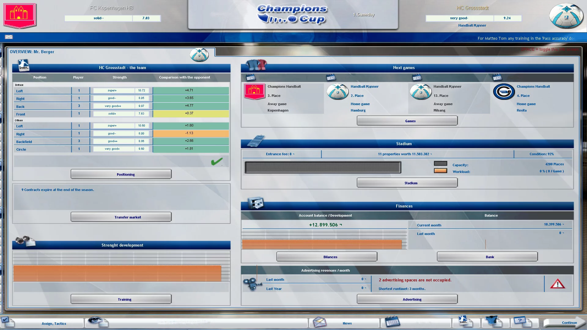 Изображение игры: Handball Manager - TEAM