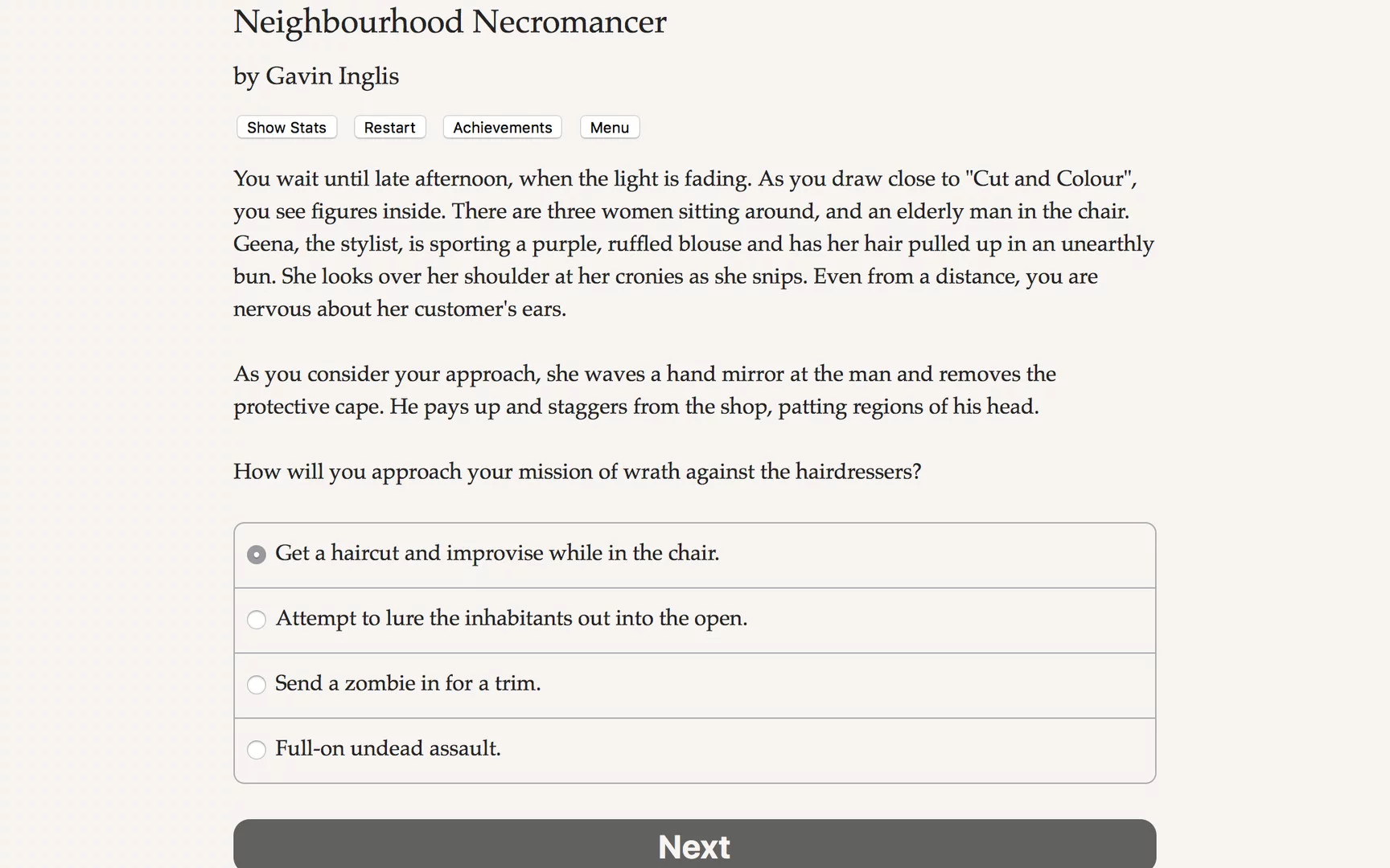 Изображение игры: Neighbourhood Necromancer