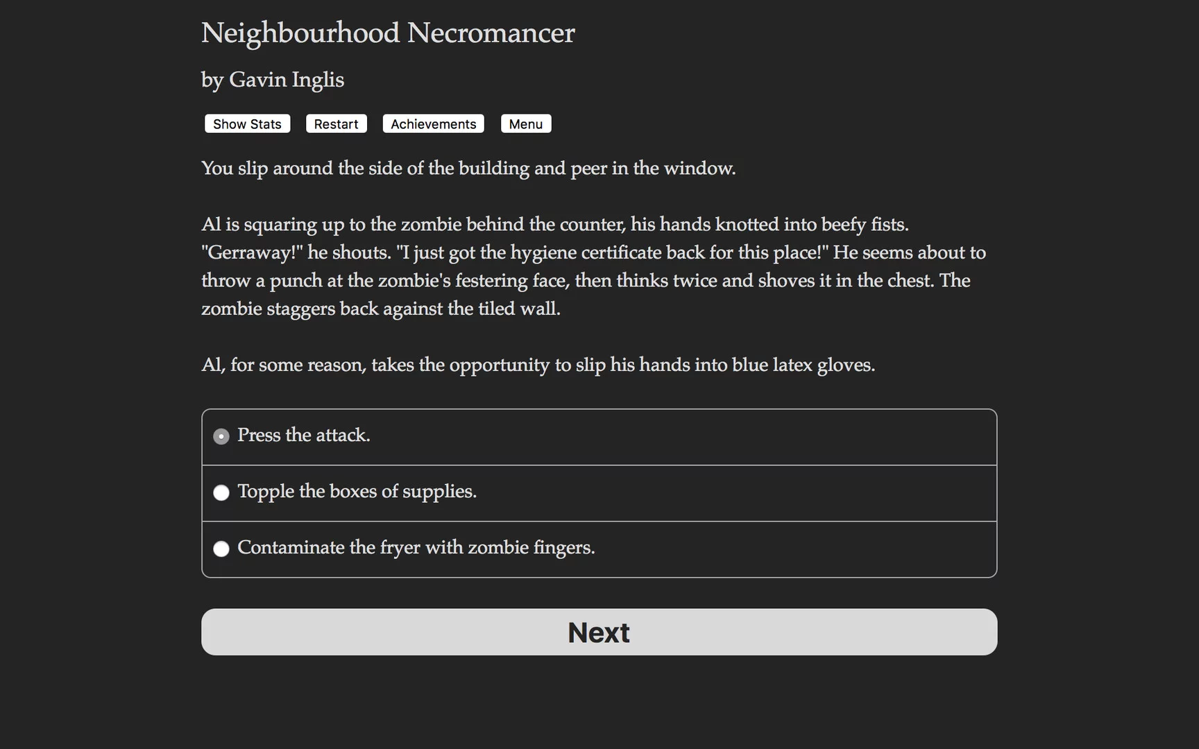 Изображение игры: Neighbourhood Necromancer
