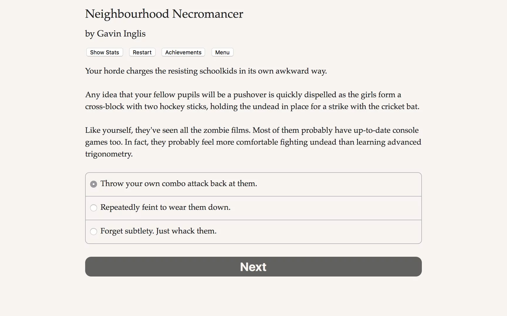 Изображение игры: Neighbourhood Necromancer