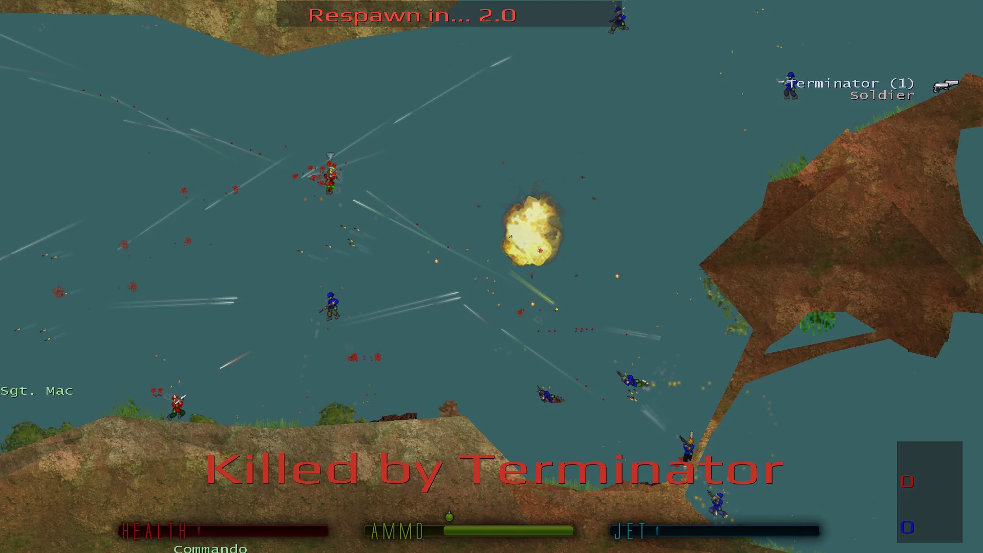 Изображение игры: Soldat