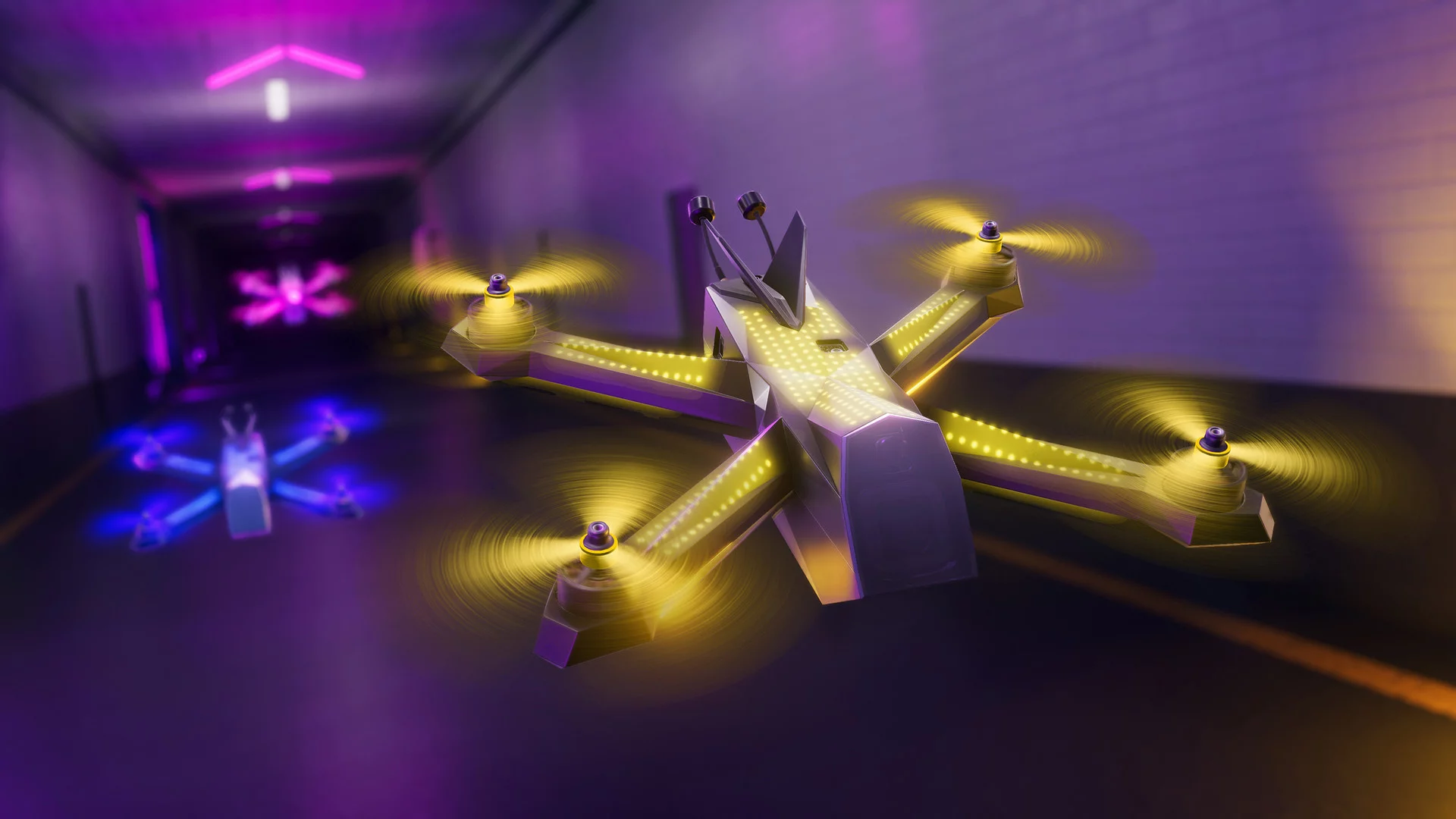 Изображение игры: The Drone Racing League Simulator