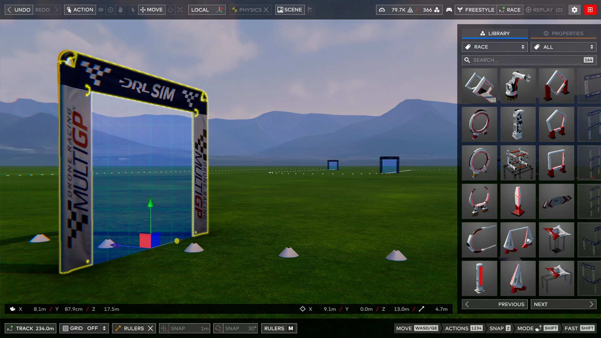 Изображение игры: The Drone Racing League Simulator
