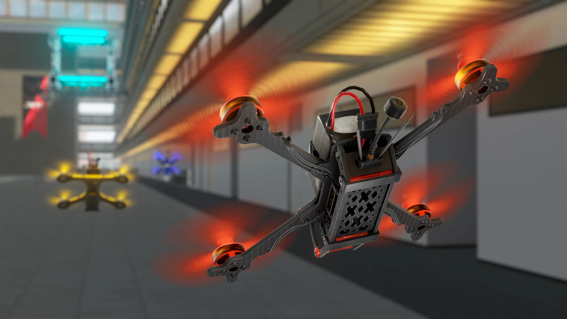 Изображение игры: The Drone Racing League Simulator