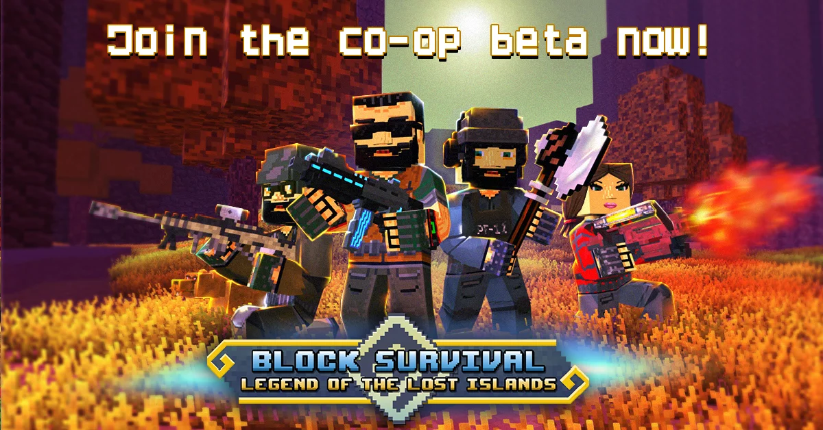 Изображение игры: Block Survival: Legend of the Lost Islands