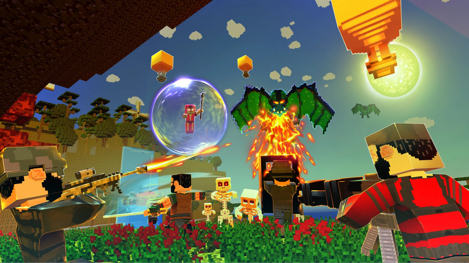 Изображение игры: Block Survival: Legend of the Lost Islands