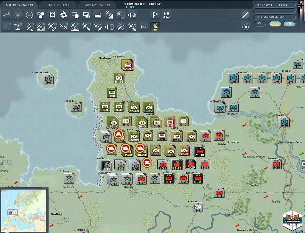Изображение игры: Gary Grigsby's War in the West