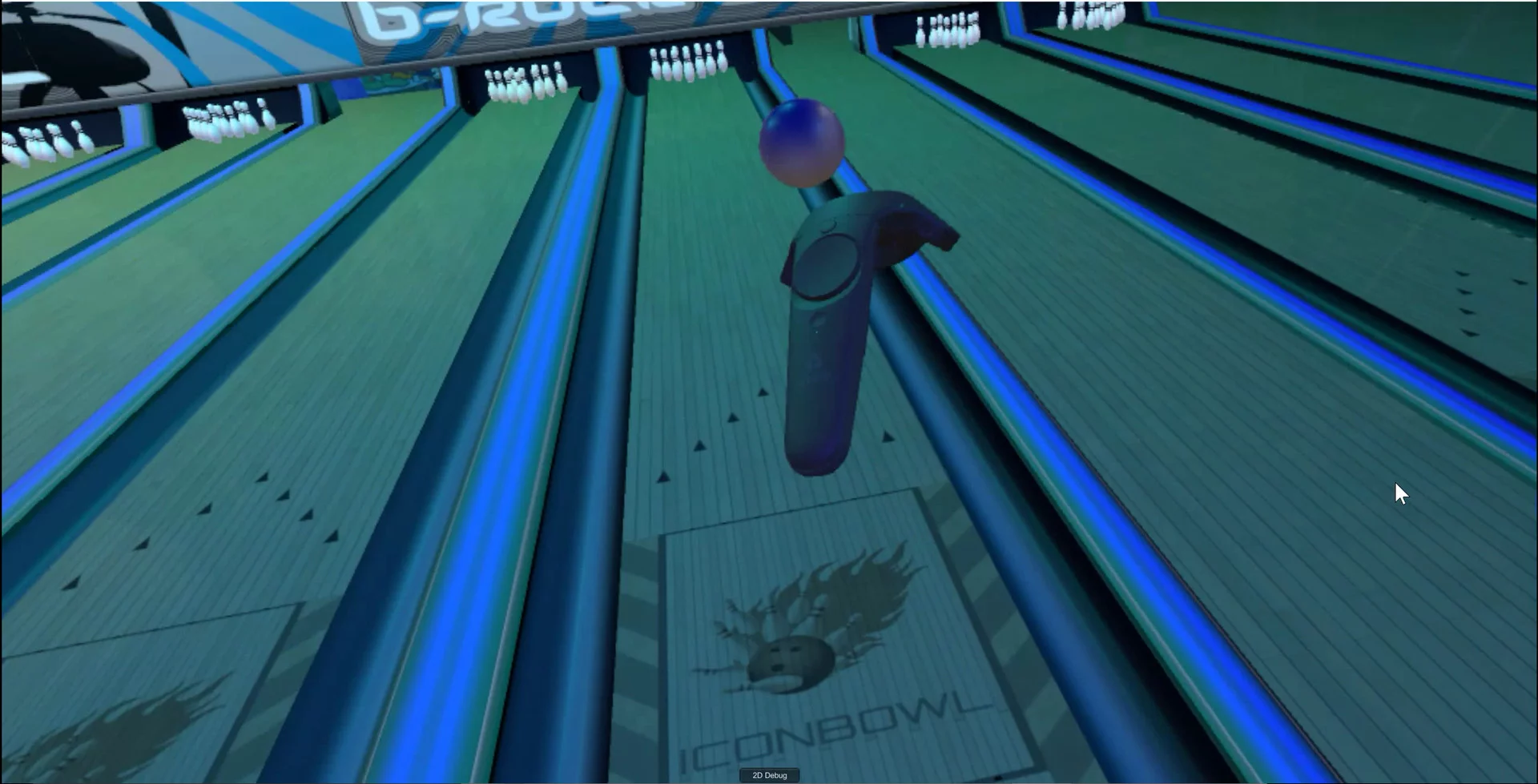 Изображение игры: Nightcrawler VR Bowling
