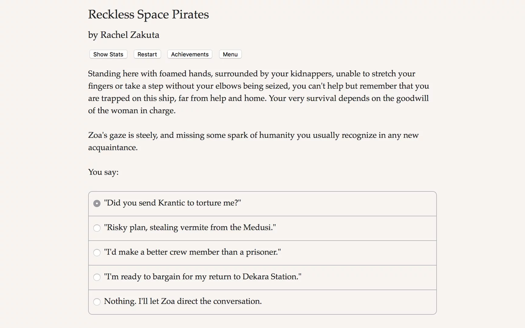 Изображение игры: Reckless Space Pirates