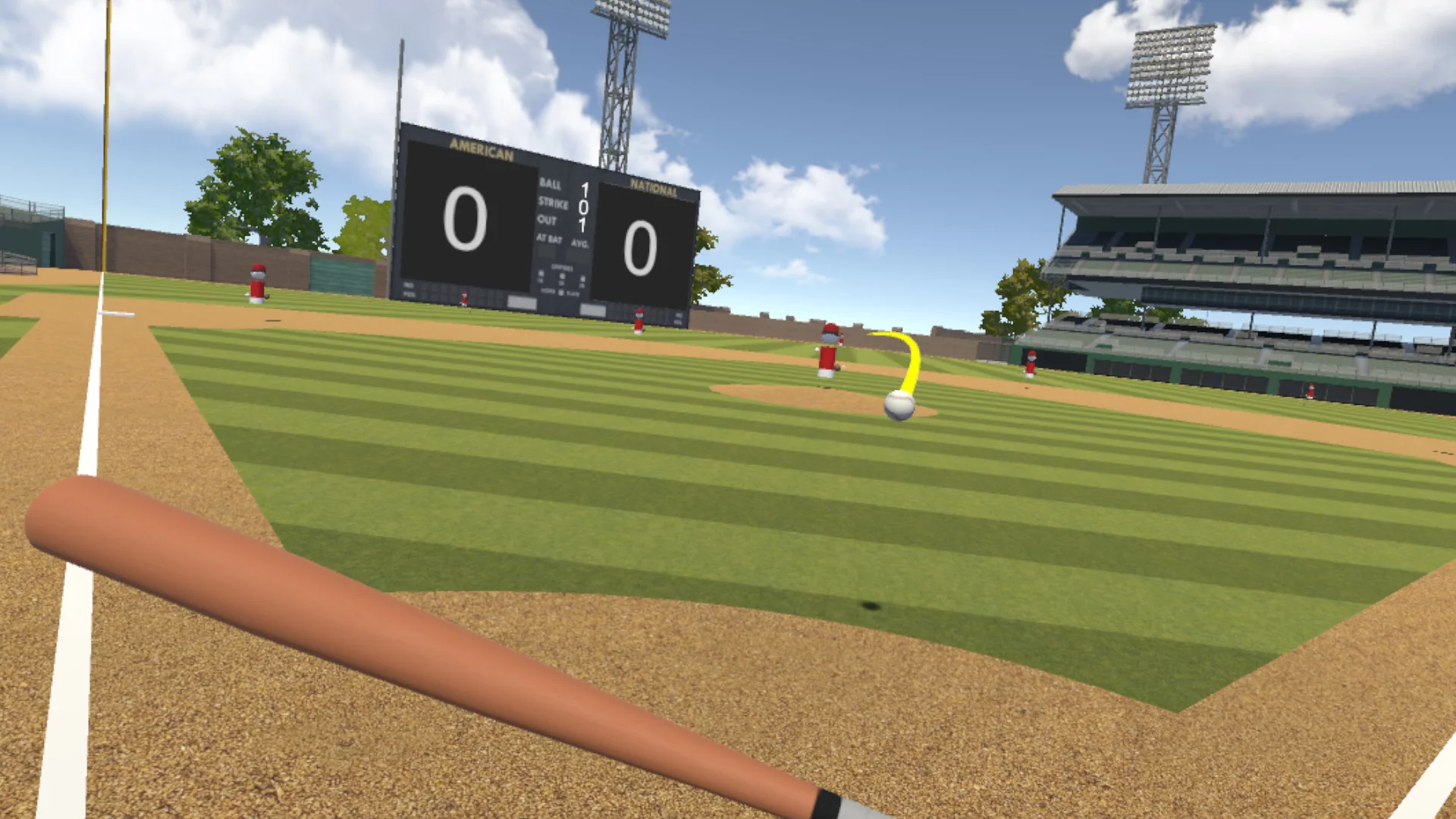 Изображение игры: Double Play: 2-Player VR Baseball