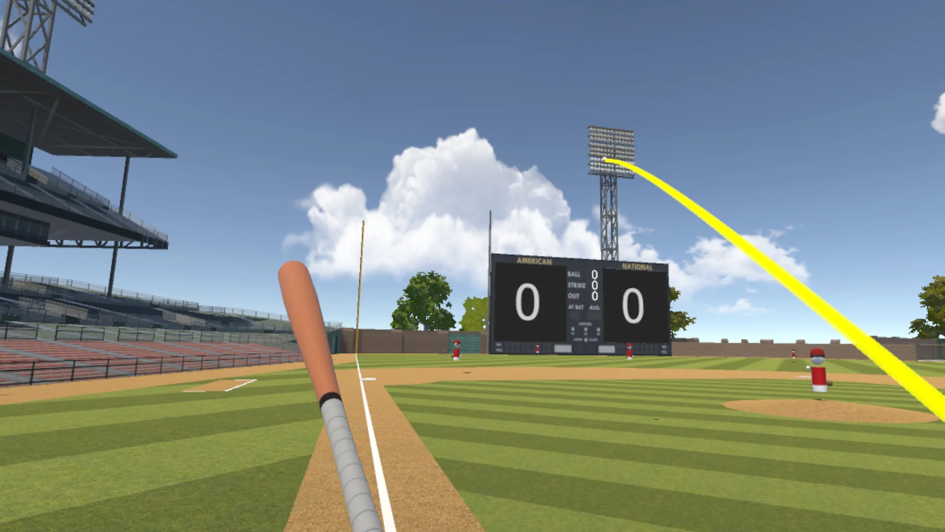 Изображение игры: Double Play: 2-Player VR Baseball