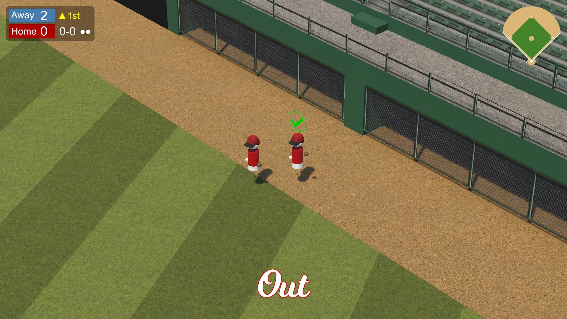 Изображение игры: Double Play: 2-Player VR Baseball