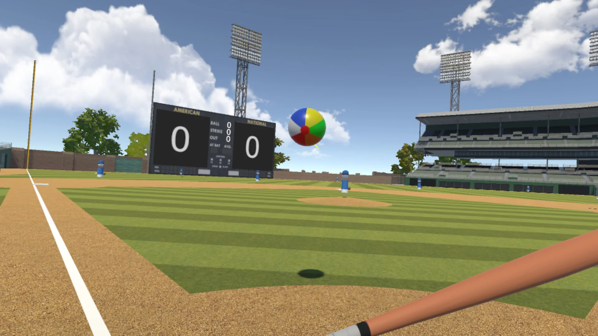 Изображение игры: Double Play: 2-Player VR Baseball